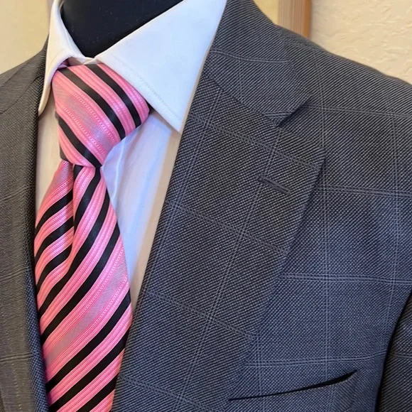 NWT Zegna Italian Made Modern Fit suit size 44L - Picture 1 of 14